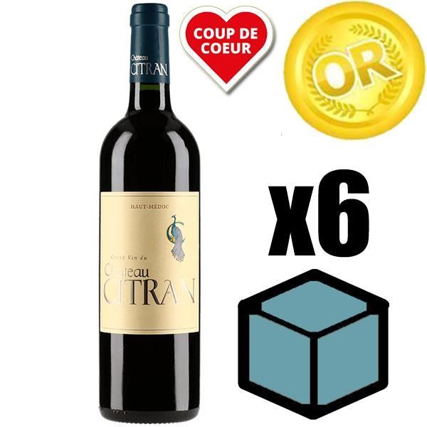 X6 Château Citran 2009 75 cl AOC Haut Medoc Rouge Vin Rouge