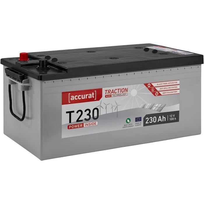 Accurat Traction T230 AGM Batteries Décharge Lente 230Ah