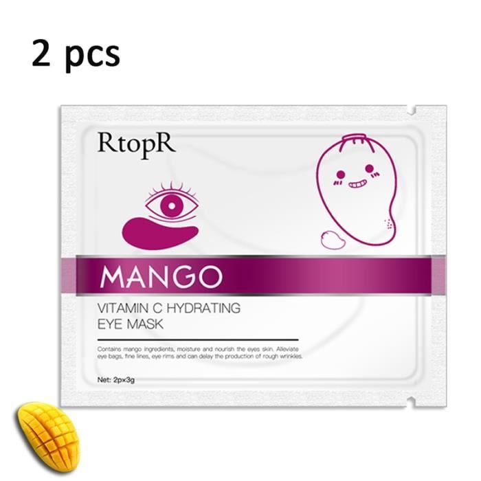 APPAREIL DE MASSAGE MANUEL,RtopR 5-10 pcs collagène masque pour les yeux vitamine C masque pour les yeux hydratant - Type 2 pcs