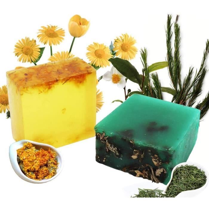 Arbre à thé et calendula Savon - Naturel Bio Savons, Anti acné cicatrices de points noirs et d’acné savon anti-cellulite pour le net