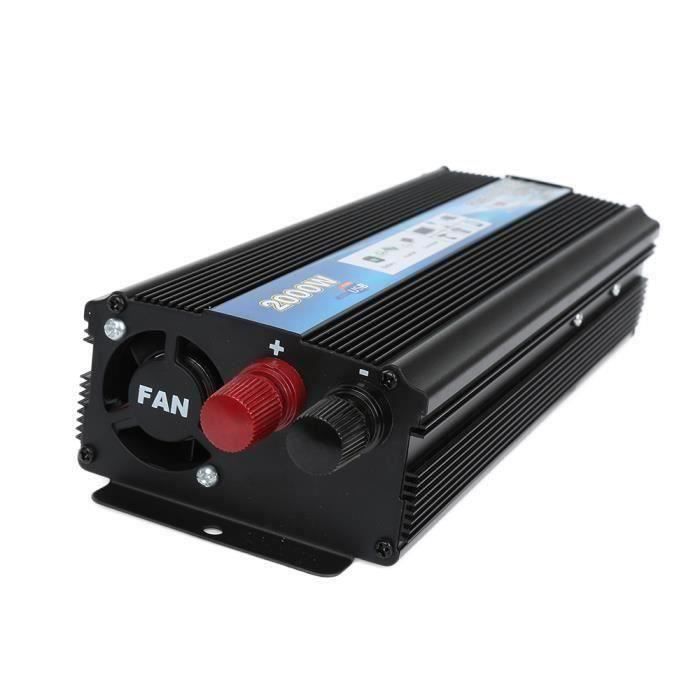2000W Convertisseur OnduleurPuissance 12V-220V De l'Énergie Solaire Auto Voiture Maison CHA2405