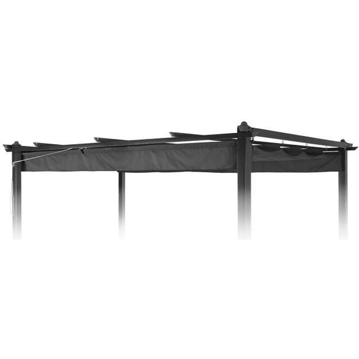 Blumfeldt Pantheon Roof - Toit de rechange pour Pergola de jardin Blumfeldt Pantheon - dimensions 3 x 6 m - gris