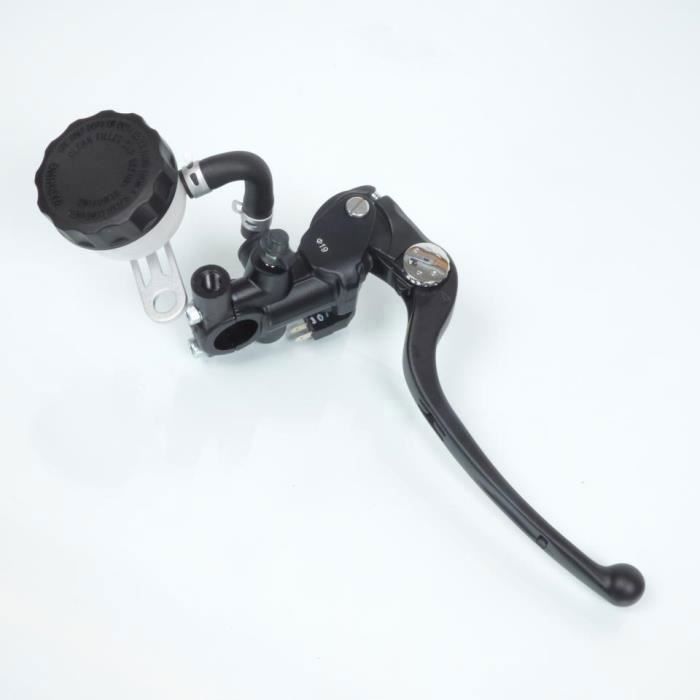 Maître cylindre de frein avant radial type PR19 noir avec levier et bocal moto