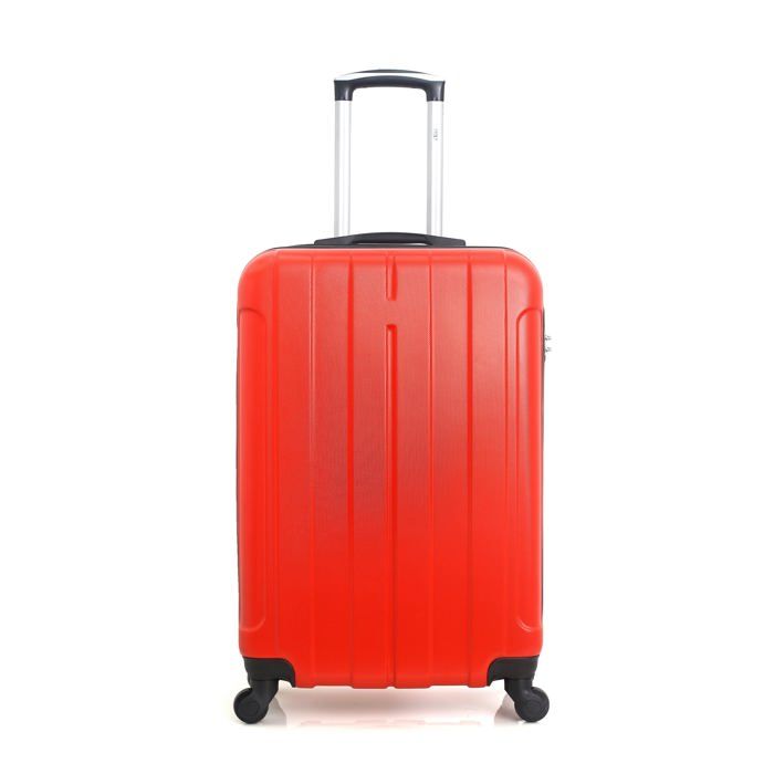 HERO – VALISE WEEK-END - ABS – 65cm – 4 roues – FOGO – ROUGE