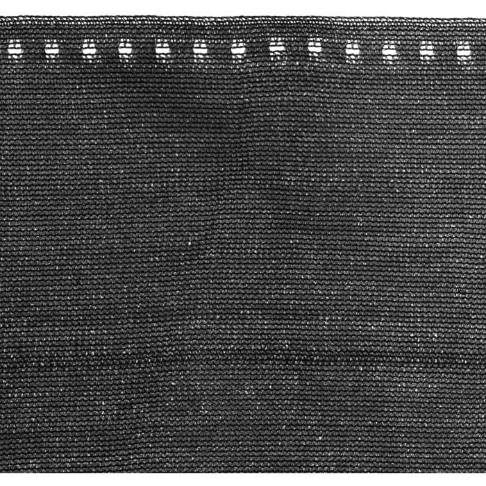 HOLZBRINK 25m Brise-vue + Corde de Fixation PP inclus - 95% occultant - Hauteur 100cm - NOIR - HZB-02E-100-25