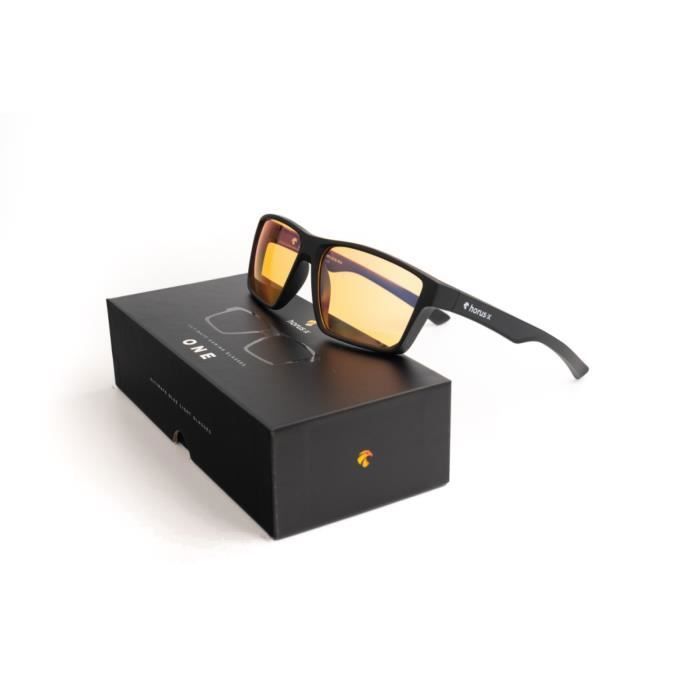 Horus X - Lunette Anti Lumière Bleue GAMING 2.0 - Lunettes Repos Filtre Protection Ultime 100% - Anti Lumière Bleue Ecrans - Esport