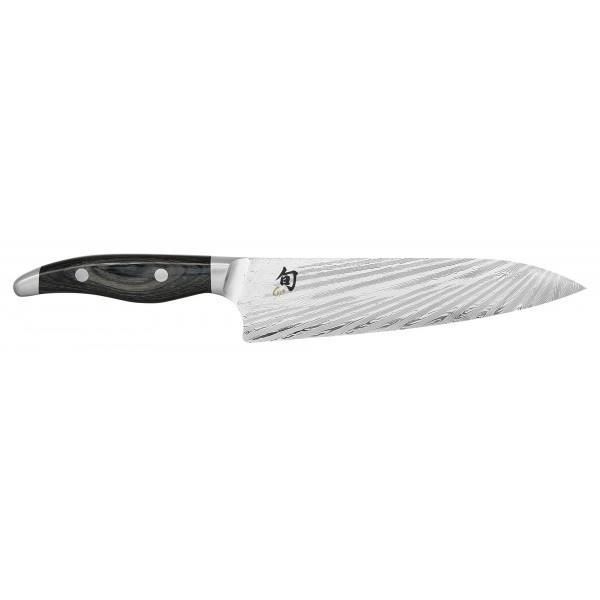 Couteau Kai Shun Nagare fonction Chef 23cm - Lame damassée