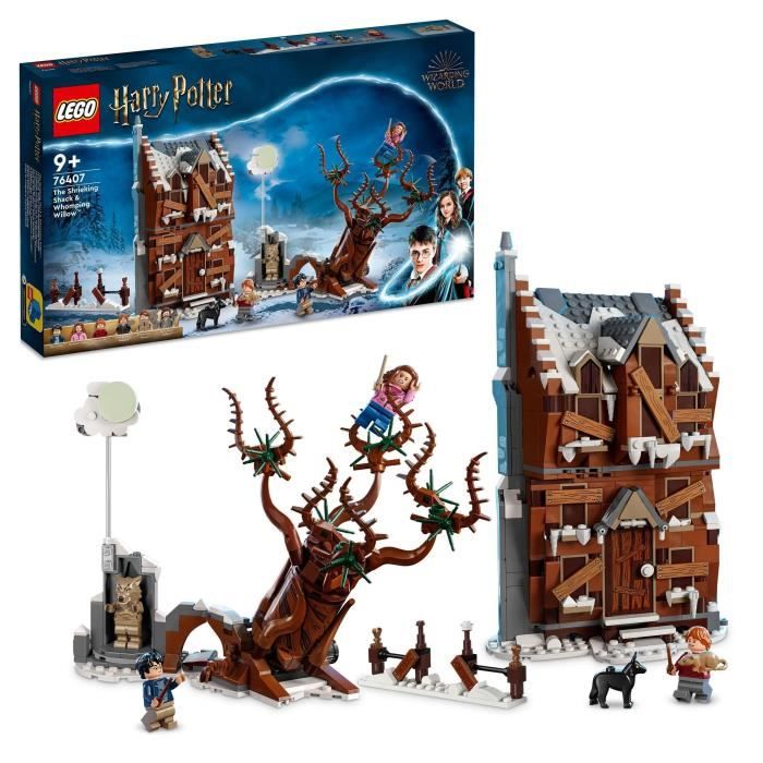 LEGO® 76407 Harry Potter La Cabane Hurlante et le Saule Cogneur, Jouet sur Prisonnier d'Azkaban, Set pour Enfants de 9 ans, Cadeau
