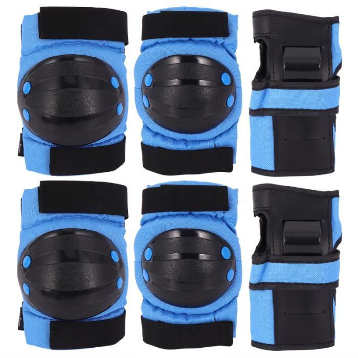 6pcs genouillères épaissies coudières protège-mains enfants ensemble d'équipement de protection PATIN A ROULETTE - PATIN QUAD