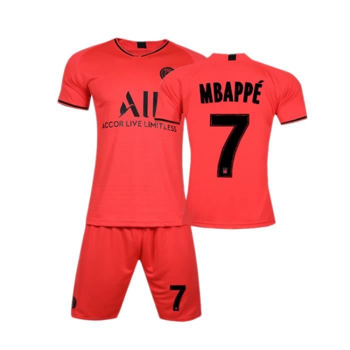 Maillot de football S19-20 Argent Paris Saint-Germain Ensemble de maillots de football Hommes Adultes Enfants Mbappe