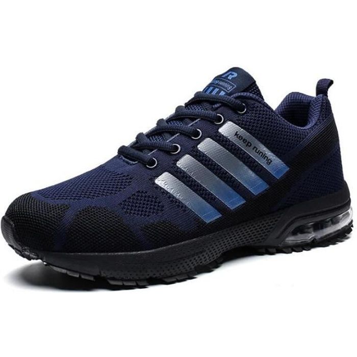 Hommes Chaussures De Course Baskets Bleu