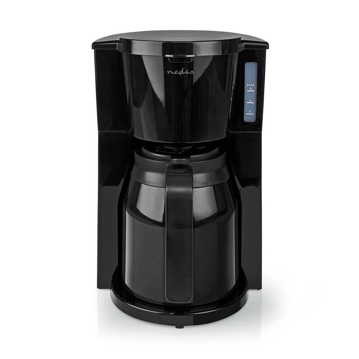 NEDIS Machine à café 1L 8 Tasses Noir