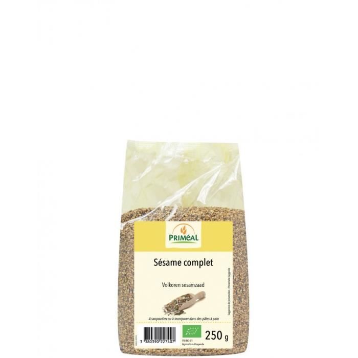 Graines de Sésame Complet bio 250 g PRIMÉAL