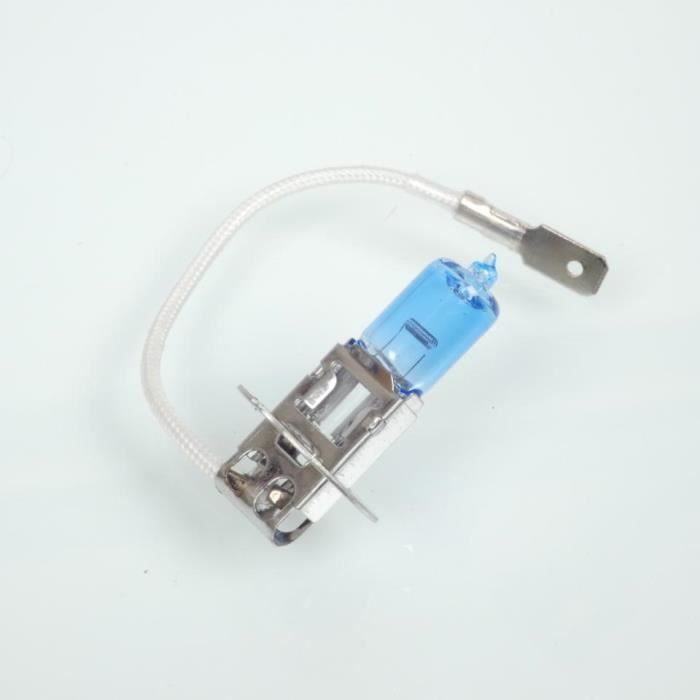Ampoule H3 bleue 12V 55W RMS pour auto moto scooter Neuf