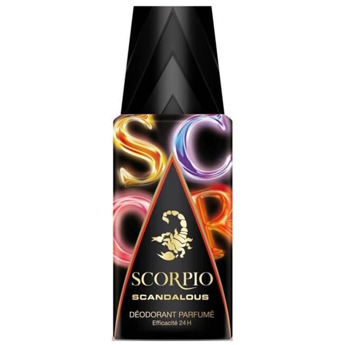 Scorpio Déodorant Parfumé Scandalous 150ml (lot de 4)