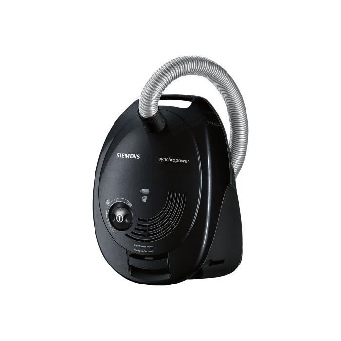 Siemens Synchropower VS06A212 - Aspirateur - traineau - sac - noir