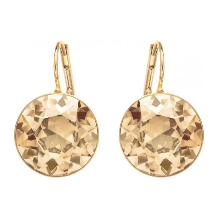Boucles d'oreilles dorées Swarovski Bella - 901640 Jaune
