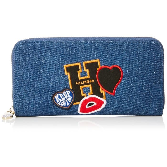 Porte-Cartes TOMMY HILFIGER RA057 Femmes Mode plus d'embrayage (marine)
