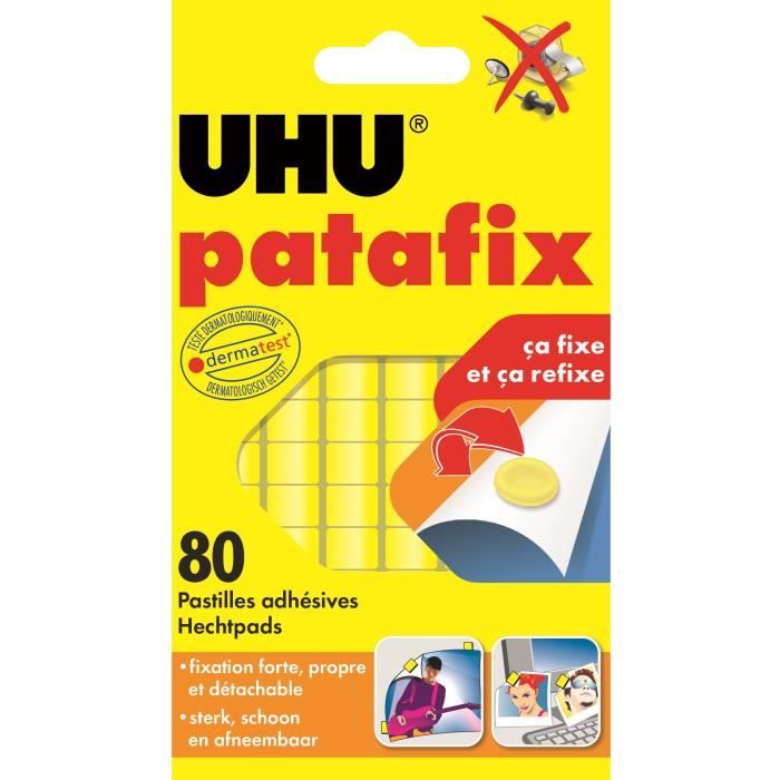 UHU Patafix Jaune 80 pastilles