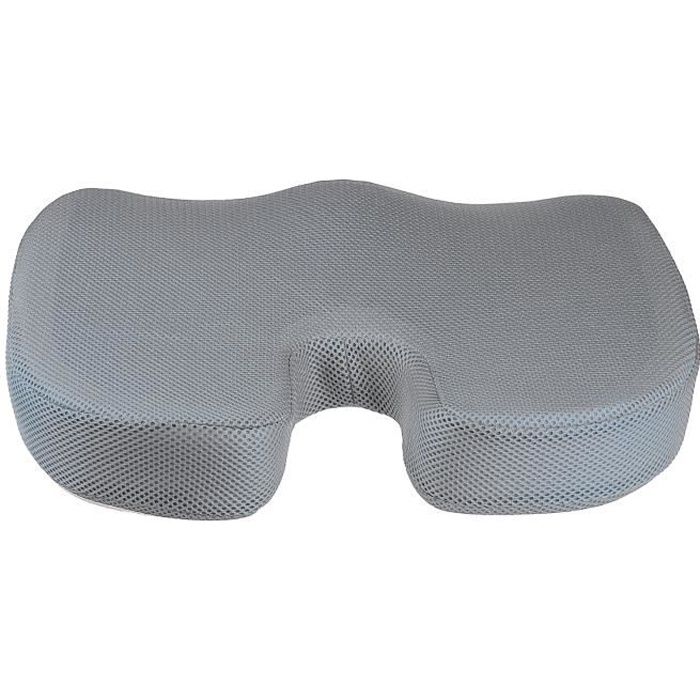 Coussin orthopédique coccyx Coussin de siège Gris Galette de chaise Coussin à mousse ergonomi VINTEKY®