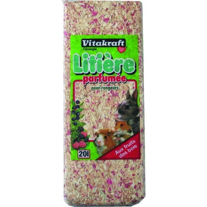 VITAKRAFT Copeaux - 20 L - Parfumés fruits des bois - Pour rongeur