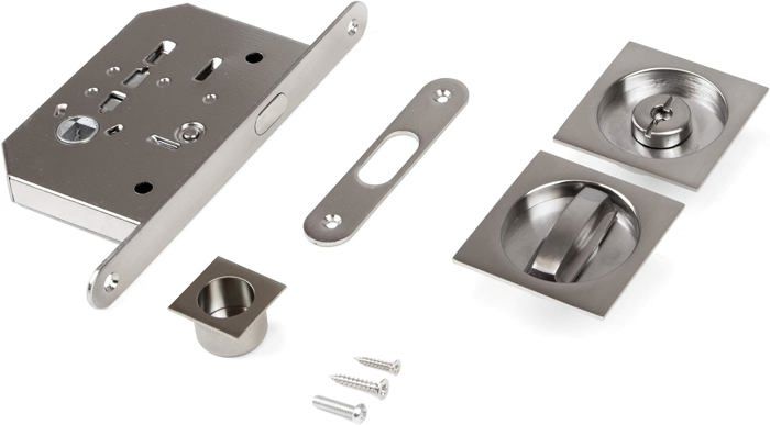 Emtek Old Town 8100-OT-US10B Bouton de porte de couloir en cristal transparent rosace régulière Bronze huilé