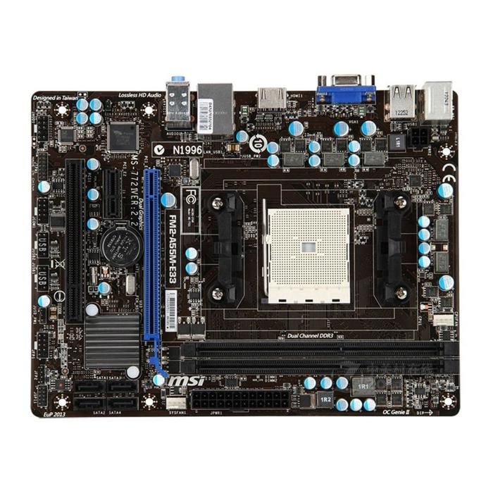 Carte mère MSI FM2-A55M-E33 AMD A55 Socket FM2 2xDDR3 SDRAM 32 Go Micro ATX - Reconditionné MSI sur Cdiscount Seconde Vie