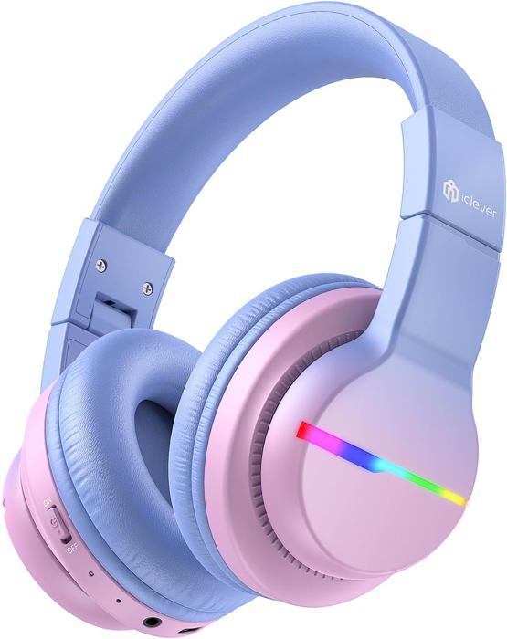 Casque Enfant Bluetooth Avec Oreilles Chat LED - Volume Limité 85dB, Micro, Pliable, Pour Tablet/Smartphone