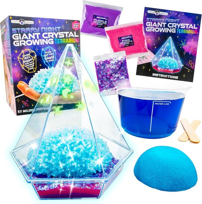 Original Stationery Kit Terrarium de la Galaxie pour la Culture des Cristaux, Jeux de Fabrication pour Fille, Activités Manuelles et Loisir Creatif- STEM Cadeau Fille 8 Ans | Votre wishlist sur