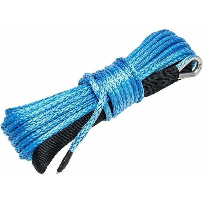 Minifinker Corde De Treuil Synthétique Corde Synthétique De 15M, 7700LBS, Câble De Treuil De