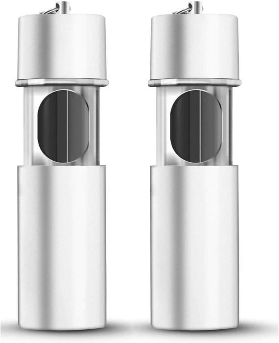 Lot De 2 Cendriers De Poche Anti-Odeurs - Cendrier Voyage Portable Métallique