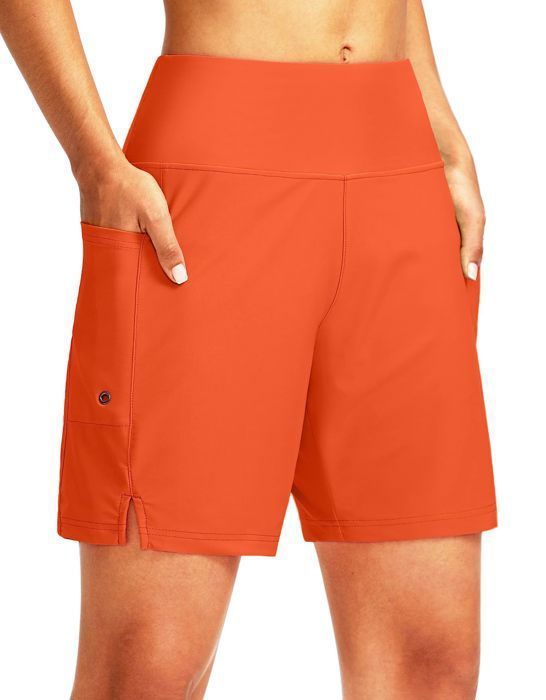 Short Long Sport Femme Taille Élastiquée Bermuda Été Poches - Shorts Décontracté Détente Running