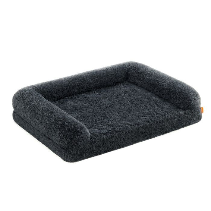 Comparer les prix de Fluffyhug Panier Pour Chien, Pour Chiens De Taille Moyenne Et Grande, En Mousse Alvéolée, Avec Housse Amovible Lavable, 106 X 80 X 23 Cm, Gris Foncé