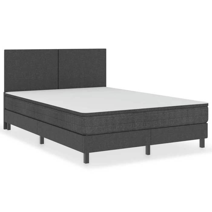 Sommier à lattes de lit Simple - Gris 160x200 cm - L201 x P160.5 x H24.5 cm - Tissu 100% polyester Sommier à lattes de lit Simple - Gris 160x200 cm - L201 x P160.5 x H24.5 cm - Tissu 100% polyester