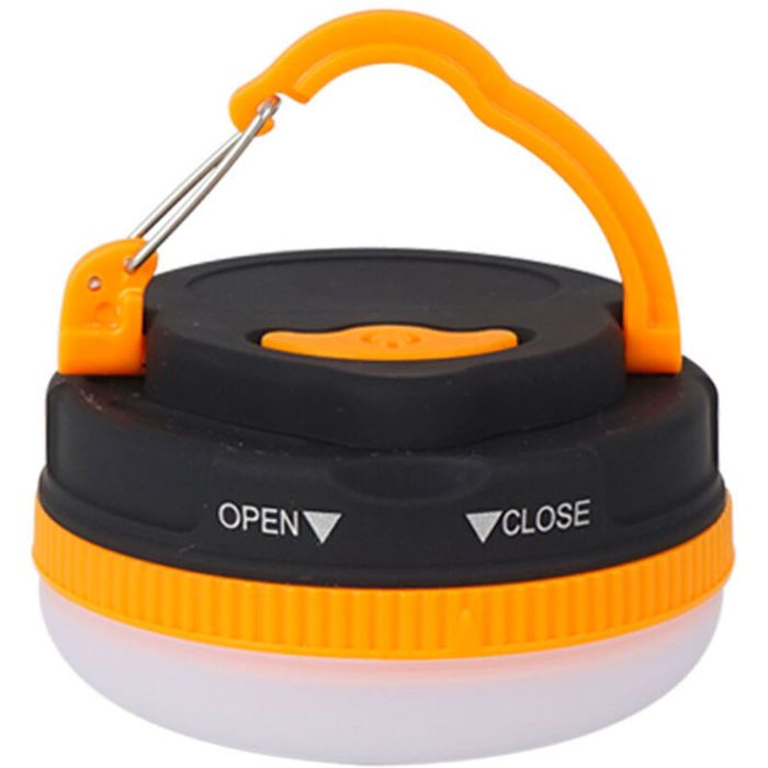 Lampe de tente LED ABS 5 Modes déclairage Lampe suspendue de camp durgence étanche pour extérieur Type de batterie Orange (rond)