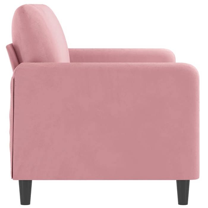 Rose SOFA - Moderne - Canapé avec 2 places - contemporain - Rose 140 cm Velours C1757