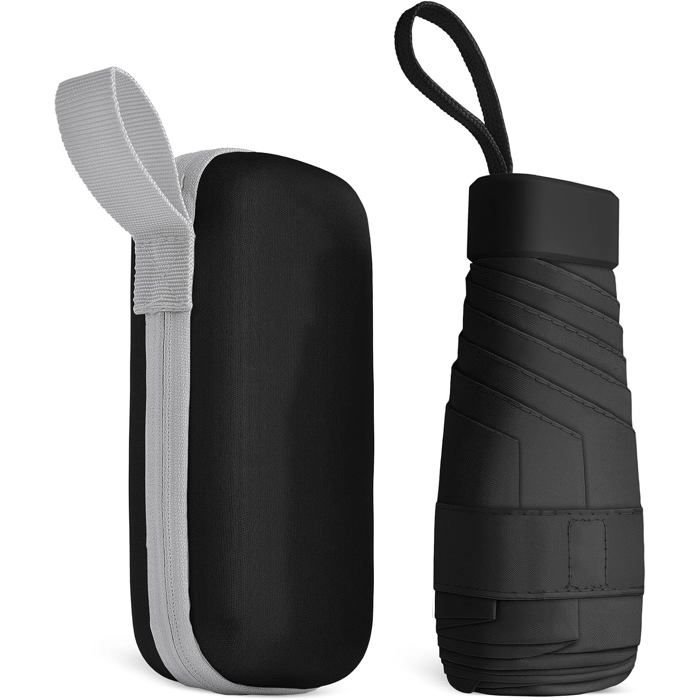 Parapluie De VoyageParapluie Coupe-Vent À 8 NervuresPetit Parapluie Portable Compact Pour Hommes Et FemmesParapluie CapsuleMin