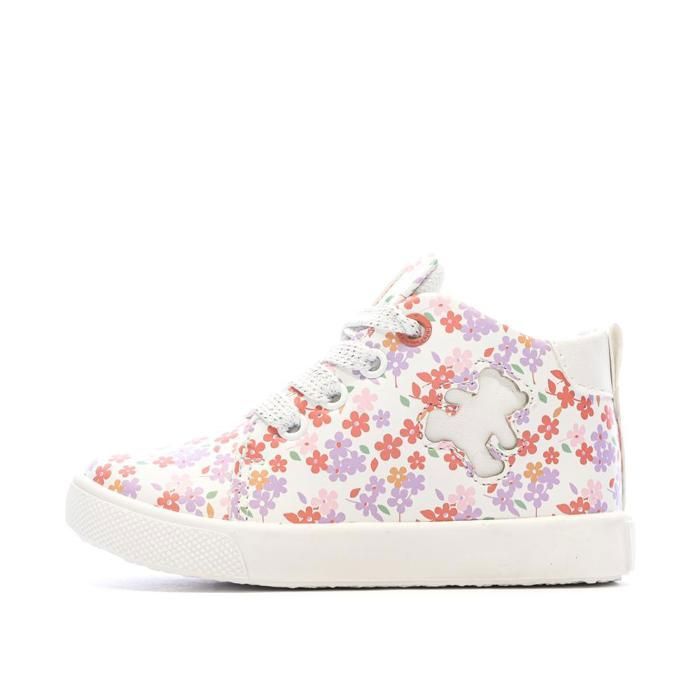 Baskets Blanc/Rose Fille Lulu Castagnette Lenaig Bottillon Baskets Blanc/Rose Fille Lulu Castagnette Lenaig Bottillon