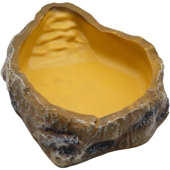 Bol À Eau Pour Terrarium Accessoire Pour Tortues Reptiles Serpent Gecko Nourriture 20x14x4cm GAMELLE