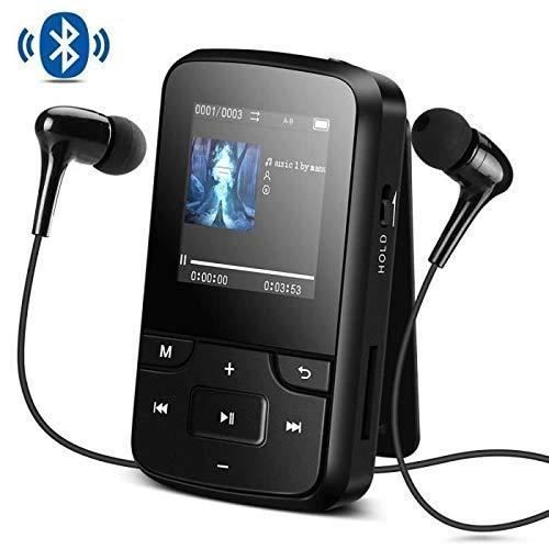 AGPTEK Mp3 Bluetooth 4.0 avec Clip 8Go Lecteur Sport Ecran en Couleur