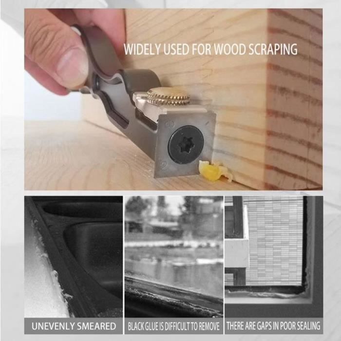 Grattoir Carbure Pour Carrosserie Auto - Manche Amovible, Correction Peinture Rayures - 9