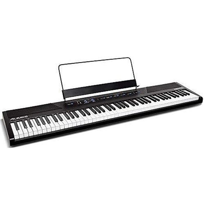 Alesis Piano Numérique Clavier 88 Touches Semi Lestees Taille Authentique Adapt Secteur 