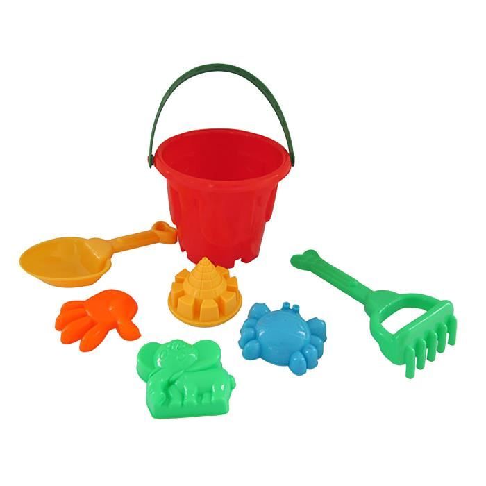 Jouets De Plage 8 Pièces - Seau, Pelle, Râteau, Tamis, Moules à Sable, Pour Châteaux Et Créations - 3