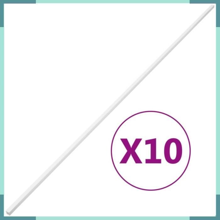 Lot De 10 Mini Caches Câbles Wilko – 30x15 Mm, Clips Pour Goulotte, Plat, Pliable, En T, Blanc