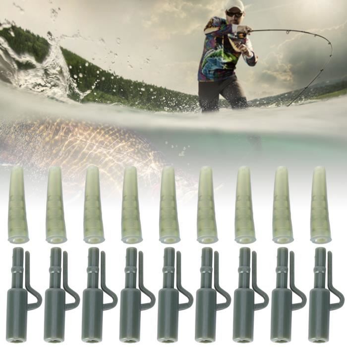 50 Pièces Manchons Pour Montage Cheveux Pêche Carpe, Protecteurs Ligne Souple KRQN