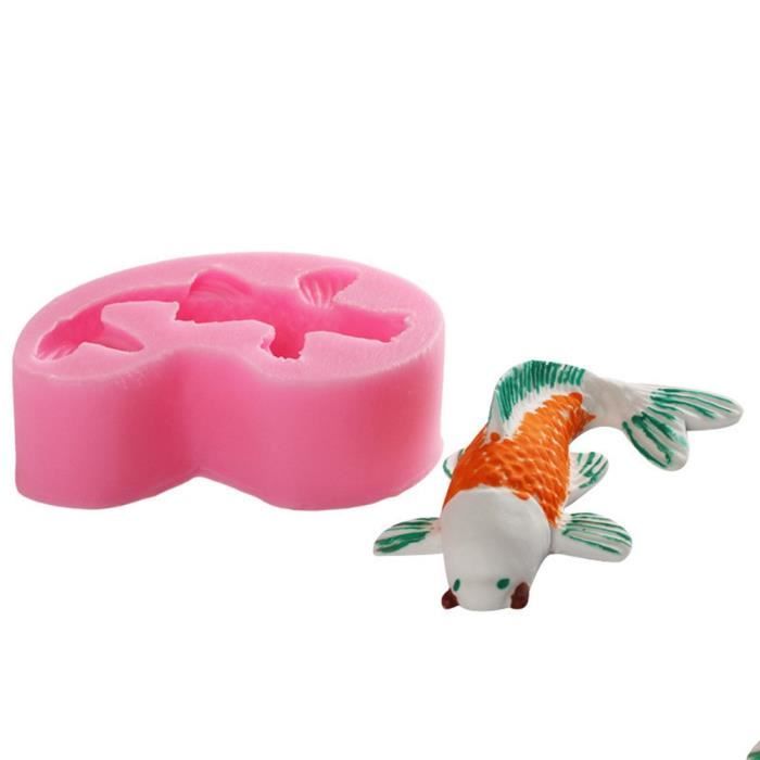 Longzang Moule à savon en silicone 3D fait main en forme de sirène (S531-S532