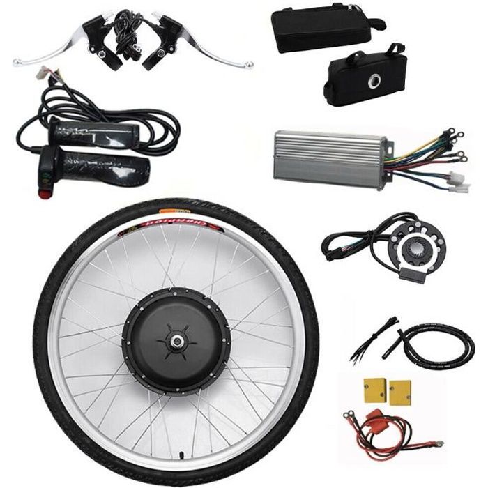 Kit de conversion de vélo électrique de roue avant de 26 pouces Kit de conversion de vélo électrique de moteur de 48V 1000W