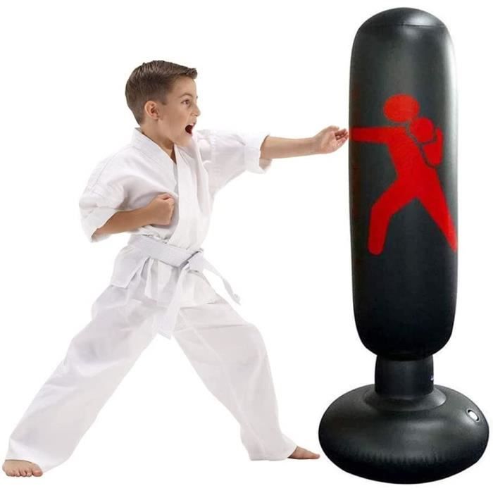 Set Sac De Frappe Boxe - Punching Ball Pour Enfants- Avec Gants De Boxe