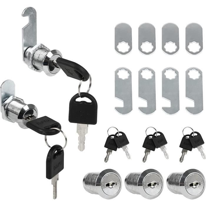 Lot De 4 Verrous De Porte En Alliage D'aluminium Avec 24 Vis Pour Prot Ger Votre S Curit Et Votre Vie Priv E 3 5 Pouces