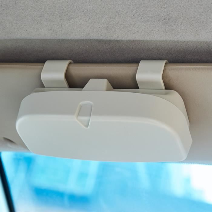 Porte-lunettes De Voiture MAGICLULU - Étui Rangement Beige, Fixation Magnétique, Pour Lunettes De Soleil